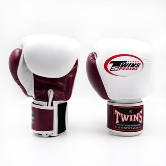 Twins Special BGVL 3-2T Bokshandschoenen – Bordeauxrood/Wit