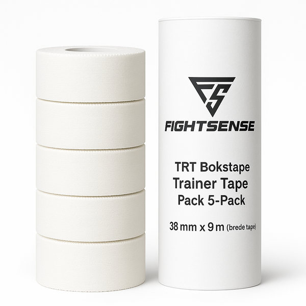 Fightsense TRT Boxing Tape – Trainer-Tape – 5er-Pack – 3,8 cm x 9 m – Sport-Tape für Boxen und MMA