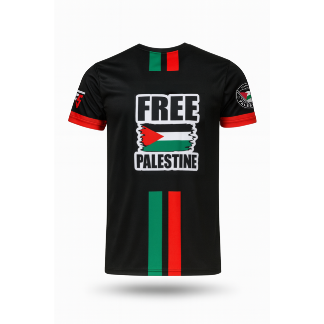Fightsense Palestina T-shirt V1 Active Dry. – Sportshirt voor vechtsport en training