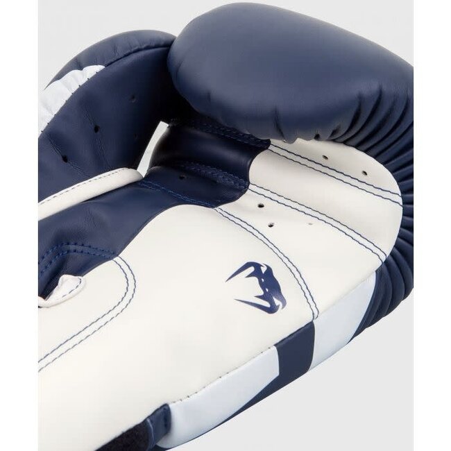 Venum Elite - BOKSHANDSCHOEN - White/Navy Blue