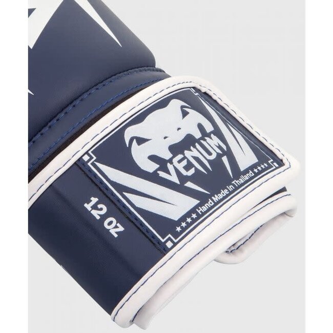 Venum Elite - BOKSHANDSCHOEN - White/Navy Blue