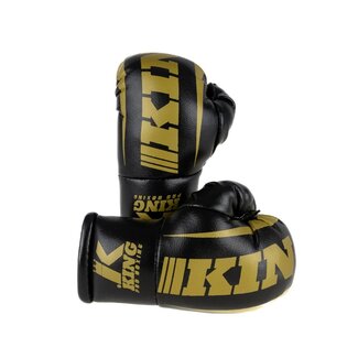 King Pro Boxing MINI BOKSHANDSCHOEN - KPB MINI 1 - Zwart/Goud