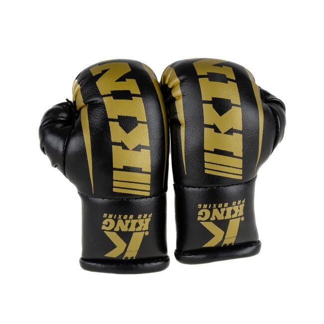King Pro Boxing MINI BOKSHANDSCHOEN - KPB MINI 1 - Zwart/Goud