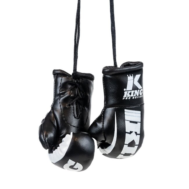 King Pro Boxing MINI BOKSHANDSCHOEN - KPB MINI 2 - Zwart/Grey
