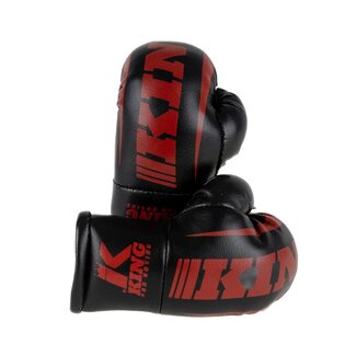 King Pro Boxing MINI BOKSHANDSCHOEN - KPB MINI 3 - Zwart/Rood