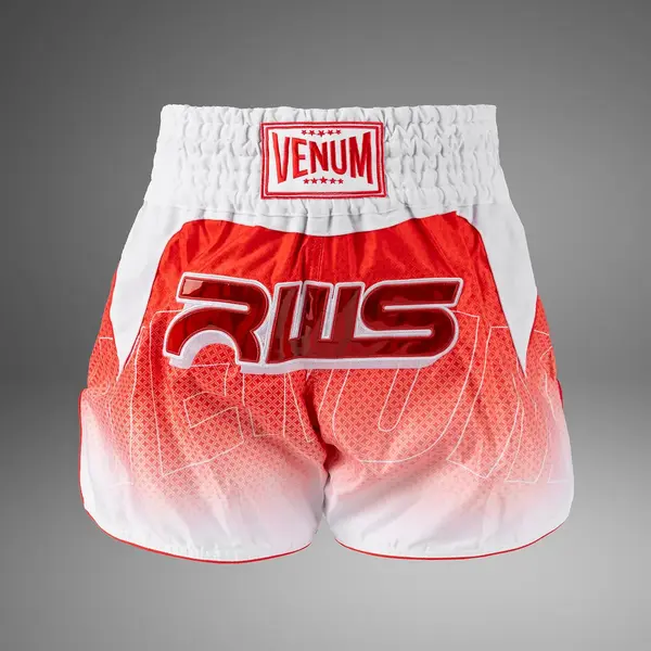 Venum RWS 2.0 short de Muay Thaï - blanc/rouge