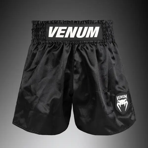 Venum Classic Evo short de Muay Thaï - noir/blanc