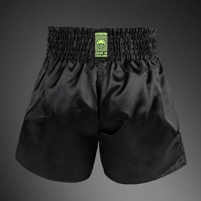 Venum VENUM - Classic Evo Muay Thai Shorts - Black/ Neon Yellow