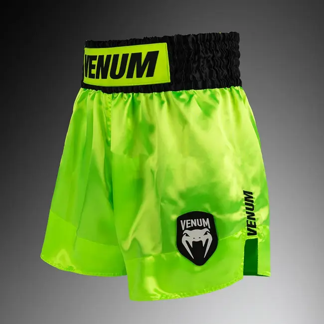 Venum Classic Evo Muay Thai Shorts - NeonYellow/Black