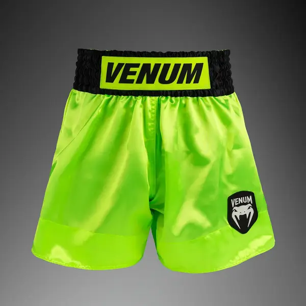 Venum Classic Evo short de Muay Thaï - NeonYellow/noir
