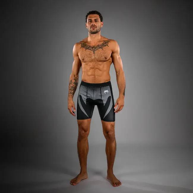Venum No Gi Vale Tudo Shorts - Black/ Silver Grey