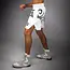 Venum Mike Tyson Tiger Boxing Shorts - Optical White/Deep Black
