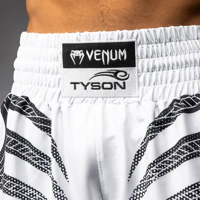 Venum Mike Tyson Tiger Boxing Shorts - Optical White/Deep Black