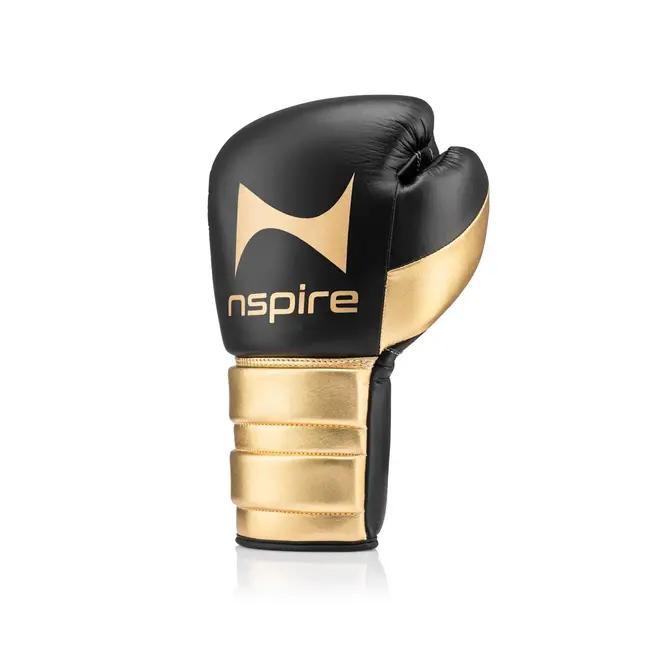 NSPIRE NSPIRE Elite Pro Gold Limited Edition Bokshandschoenen met Veters – Goud/Zwart