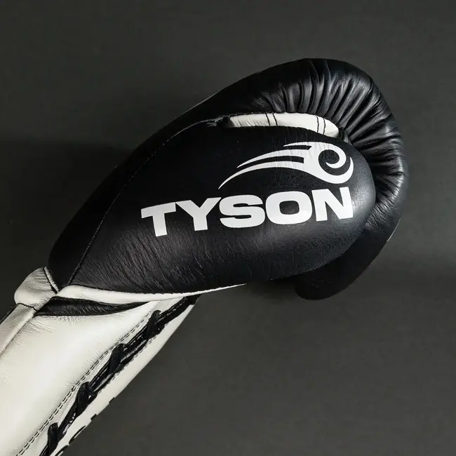 Venum Giant 2.0 Mike Tyson Pro Boxing Gloves with Laces - Deep Black/Optical White