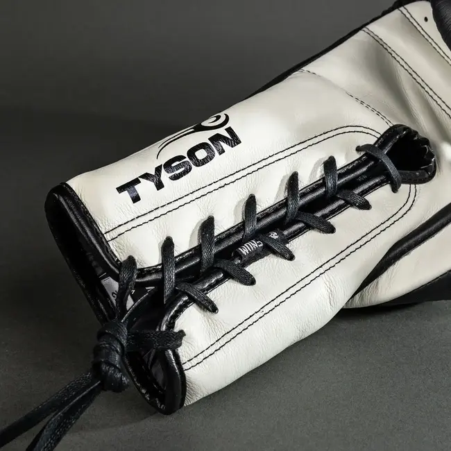 Venum VENUM Giant 2.0 Mike Tyson Pro Boxing Gloves with Laces - Deep Black/Optical White