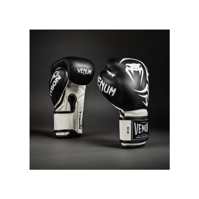 Venum Giant 2.0 Mike Tyson Pro Boxing Gloves - Deep Black/Optical White