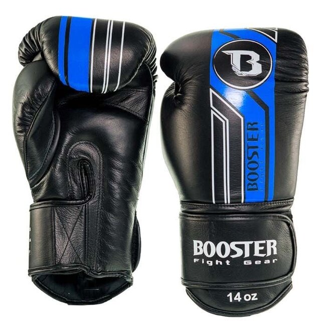 Booster Fightgear BGL V9 Bokshandschoenen – Zwart/Blauw – Kickboksen & Boksen