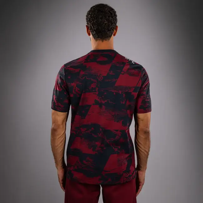 Venum Men's UFC Zenith by Venum Burgundy Authentic Fight Week Short Sleeve T-Shirt