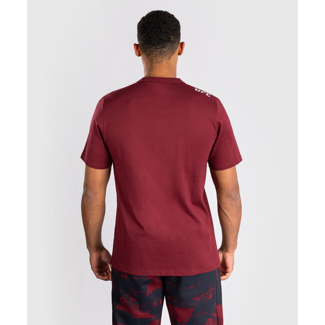 Venum Men's UFC Zenith by Venum Burgundy Authentic Fight Week Short Sleeve T-Shirt