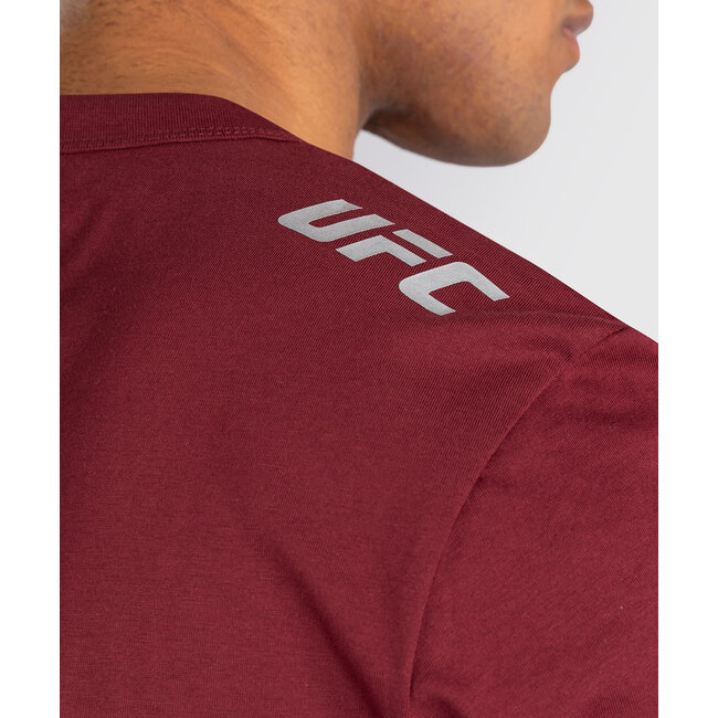 Venum UFC Zenith Authentic Fight Week T-shirt – Burgundy – Heren