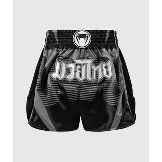 Venum Adrenaline Muay Thai Shorts - Black/Silver Grey