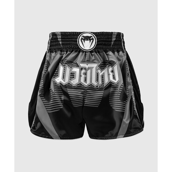 Venum Adrenaline short de Muay Thaï - noir/argent gris