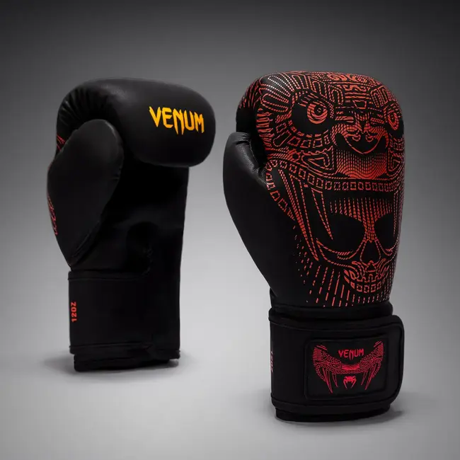 Venum Venum Quetzal Fury Boxing Gloves - Black/Fury Red/ Tangerine
