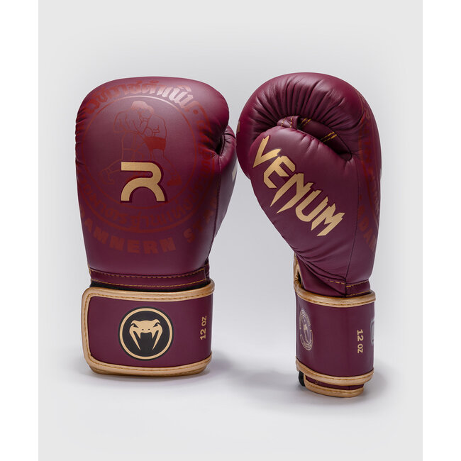 Venum Rajadamnern Boxing Gloves - Burgundy