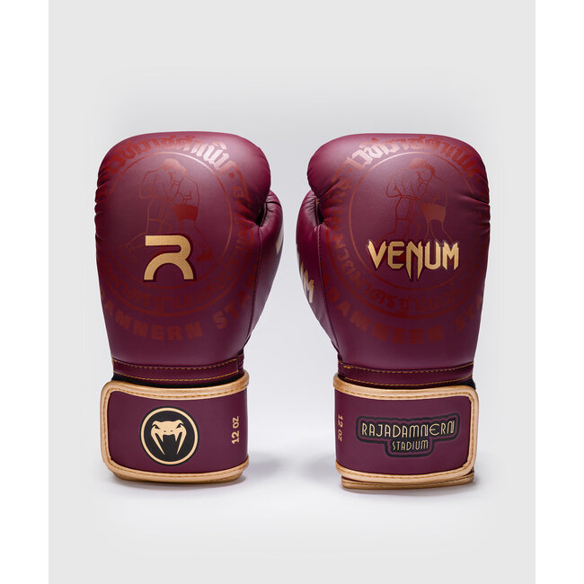 Venum Rajadamnern Boxing Gloves - Burgundy