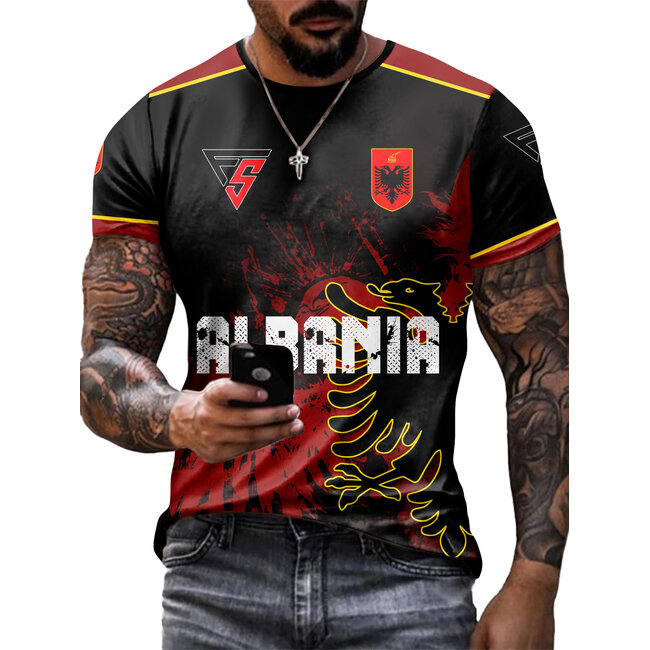 Fightsense T-shirt – Albanie – Sportshirt voor vechtsport en training