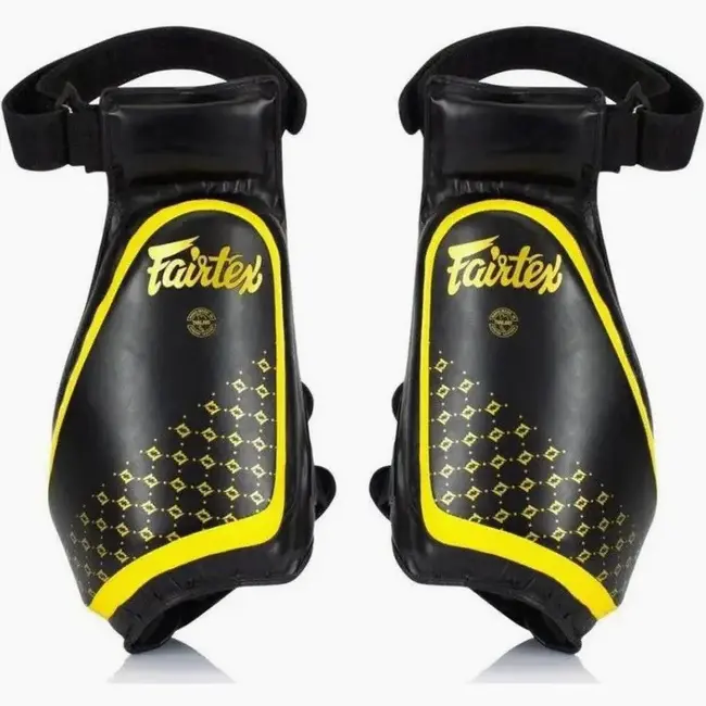 FAIRTEX Fairtex TP4 Lowkick Pads- Zwart /Geel  – Bovenbeenbescherming voor Lowkick Training