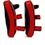 FAIRTEX Fairtex KPLC2 Curved Muay Thai Kick Pads - BLACK RED