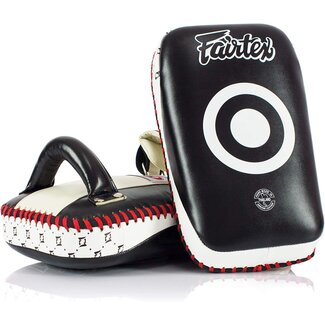 FAIRTEX Fairtex KPLC2 Curved Muay Thai Kick Pads - BLACK WHITE