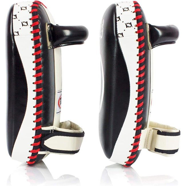 FAIRTEX Fairtex KPLC2 Curved Muay Thai Kick Pads - BLACK WHITE