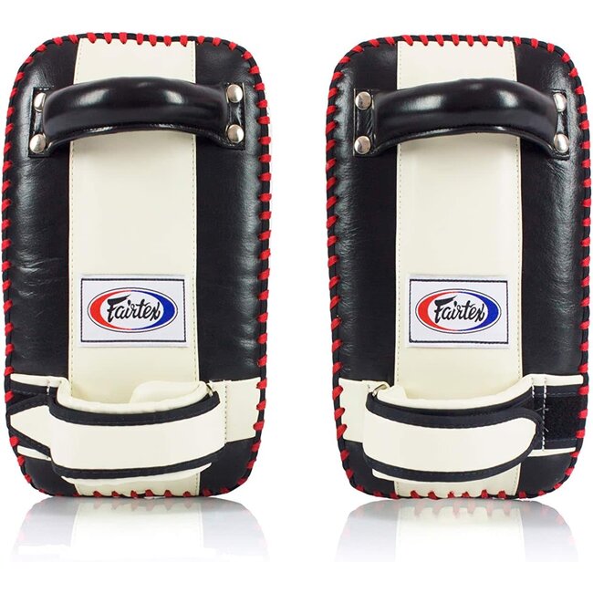 FAIRTEX Fairtex KPLC2 Curved Muay Thai Kick Pads - BLACK WHITE