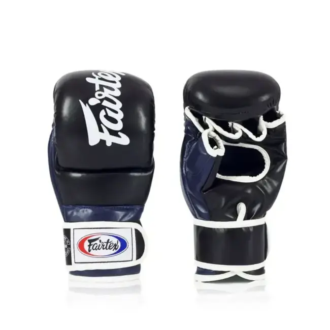 FAIRTEX Fairtex FGV18 Super Sparring MMA Handschoenen - Zwart / Blauw
