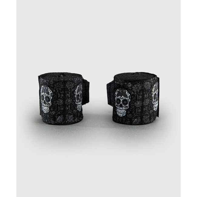 Venum Santa Muerte Handwraps - Black/White 4m