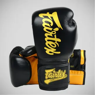 FAIRTEX Fairtex BGV18 Super Sparring Bokshandschoenen – ZWART/Goud – Microfiber – Allround Sparringshandschoenen