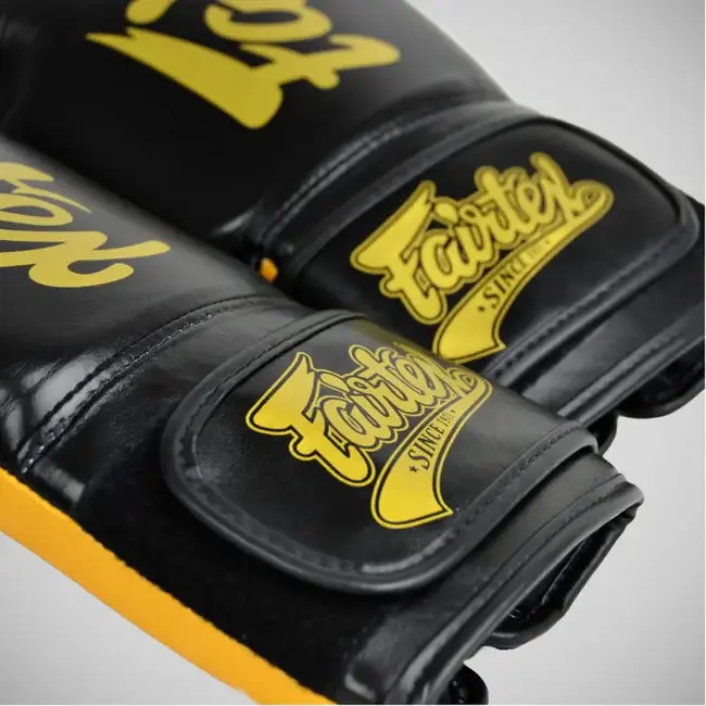 FAIRTEX Fairtex BGV18 Super Sparring Bokshandschoenen – ZWART/Goud – Microfiber – Allround Sparringshandschoenen
