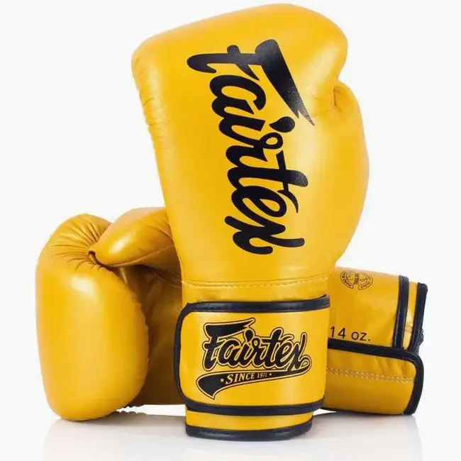 FAIRTEX Fairtex BGV18 Super Sparring Bokshandschoenen – Goud – Microfiber – Allround Sparringshandschoenen