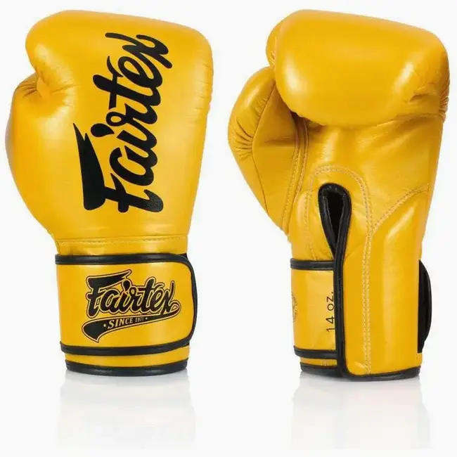 FAIRTEX Fairtex BGV18 Super Sparring Bokshandschoenen – Goud – Microfiber – Allround Sparringshandschoenen