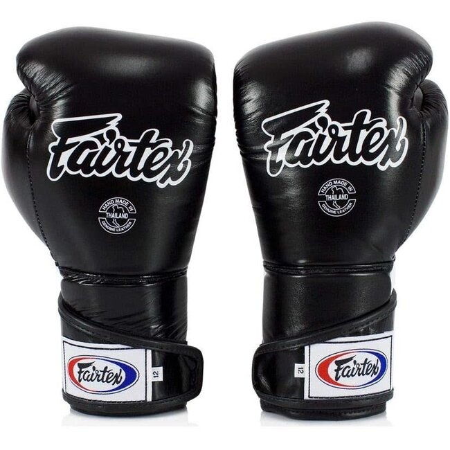 FAIRTEX Fairtex BGV6 Angular Bokshandschoenen – Zwart/Wit – Premium Leer – Allround Training