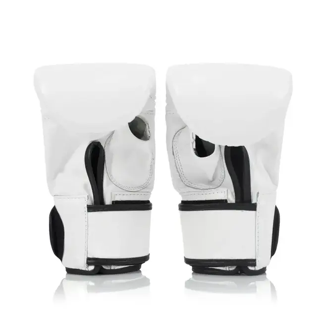 FAIRTEX Fairtex TG03 Super Sparring Bag Gloves – Open Thumb – Leer – Zakhandschoenen - Wit