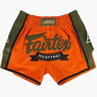 FAIRTEX BS1705 Muay Thai Shorts – Oranje/Groen
