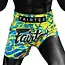 FAIRTEX Fairtex BS1927 Muay Thai Shorts – Magma Green – Blauw/Geel/Groen