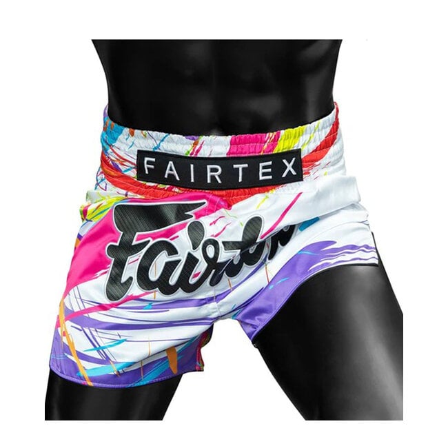 FAIRTEX BS1933 World Music Muay Thai Shorts – Wit Satijn