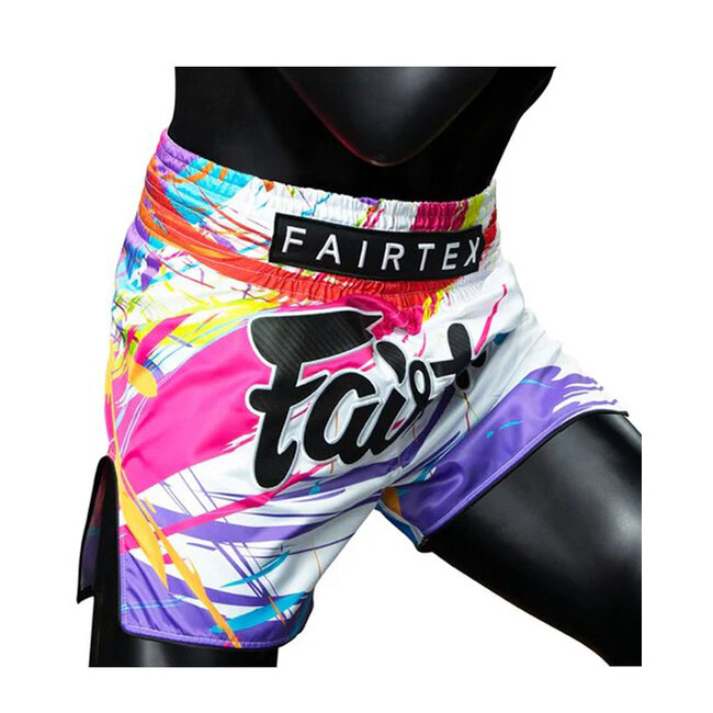 FAIRTEX BS1933 World Music Muay Thai Shorts – Wit Satijn