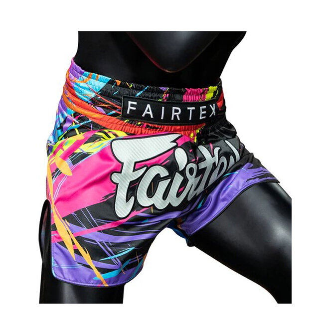FAIRTEX BS1934 World Music Muay Thai Shorts – Wit Satijn