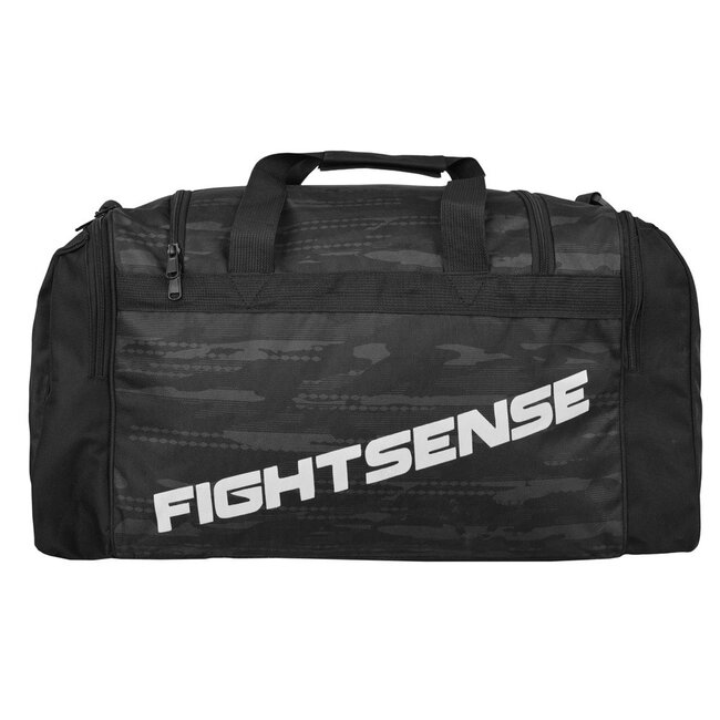 Fightsense ECLIPSCamo V2 Duffelbag / Sporttas – Zwart – 43 x 27 x 27 cm – Sporttas voor vechtsport en training